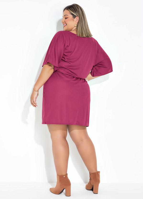 Marguerite - Vestido Púrpura com Mangas Amplas Plus Size 4
