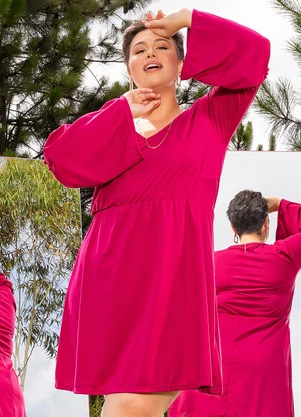 Marguerite - Vestido Púrpura em Malha - MARGUERITE