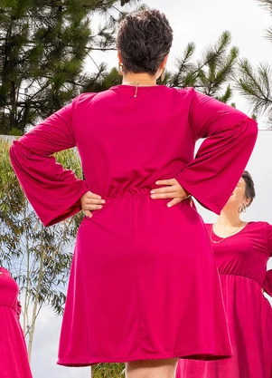 Marguerite - Vestido Púrpura em Malha - MARGUERITE