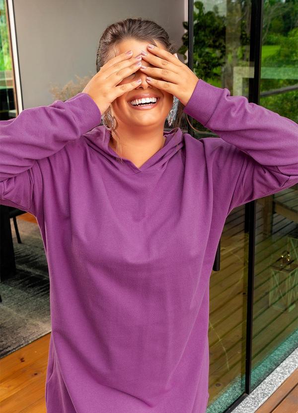 Marguerite - Vestido Roxo em Moletinho 2