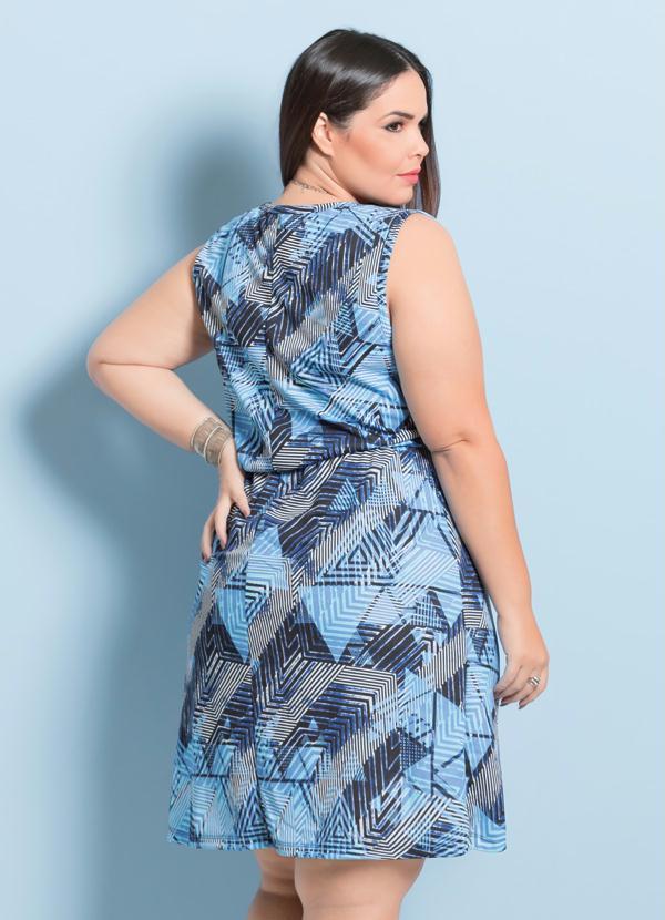 Marguerite - Vestido sem Mangas Geométrico Marguerite 2