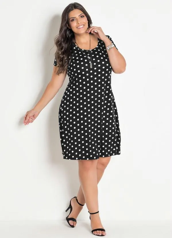 Marguerite - Vestido Soltinho Poá Plus Size Marguerite 3