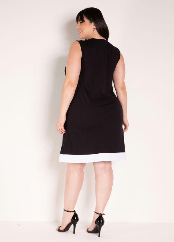 Marguerite - Vestido Tricolor com Recortes Plus Size 4