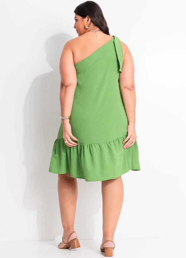 Marguerite - Vestido Verde Claro em Crepe Plano 2
