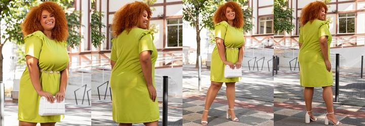 Vestido Verde Claro em Malha