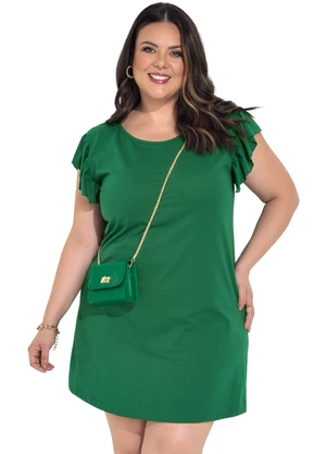 Marguerite - Vestido Verde em Malha de Algodão - MARGUERITE