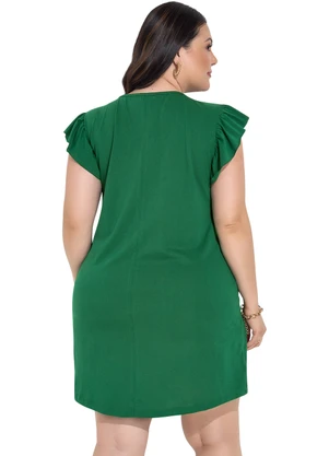 Marguerite - Vestido Verde em Malha de Algodão - MARGUERITE