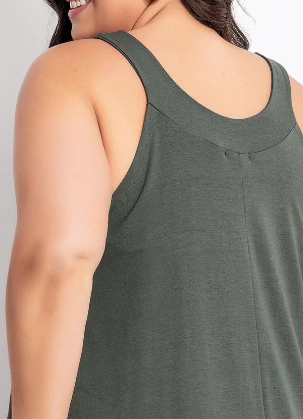 Marguerite - Vestido Verde em Malha de Viscose 6