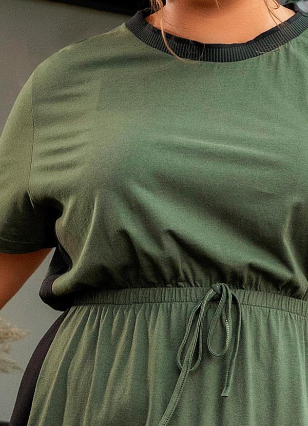 Marguerite - Vestido Verde Militar em Malha de Algodão 6