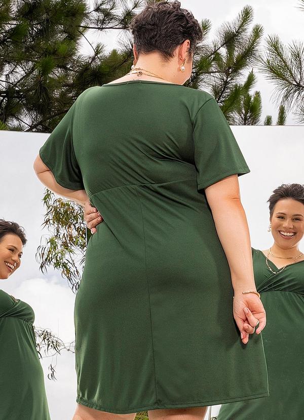 Marguerite - Vestido Verde Militar em Malha 4
