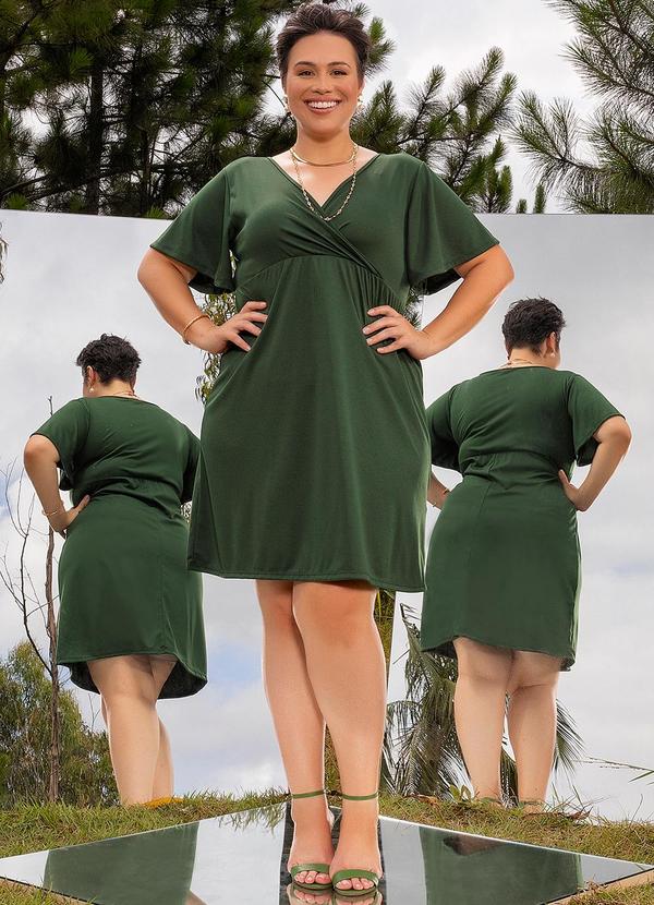 Marguerite - Vestido Verde Militar em Malha 3