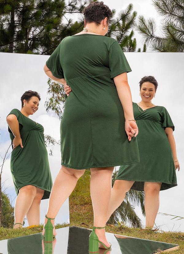 Marguerite - Vestido Verde Militar em Malha 2