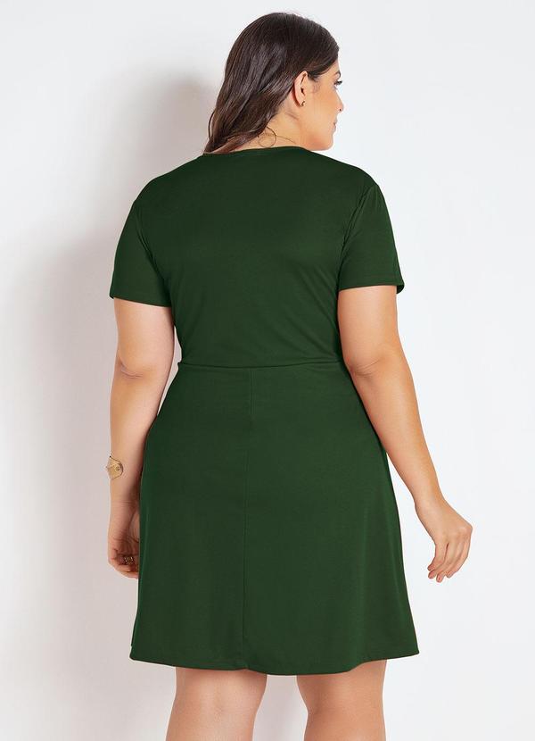 Marguerite - Vestido Verde Militar em Malha 2