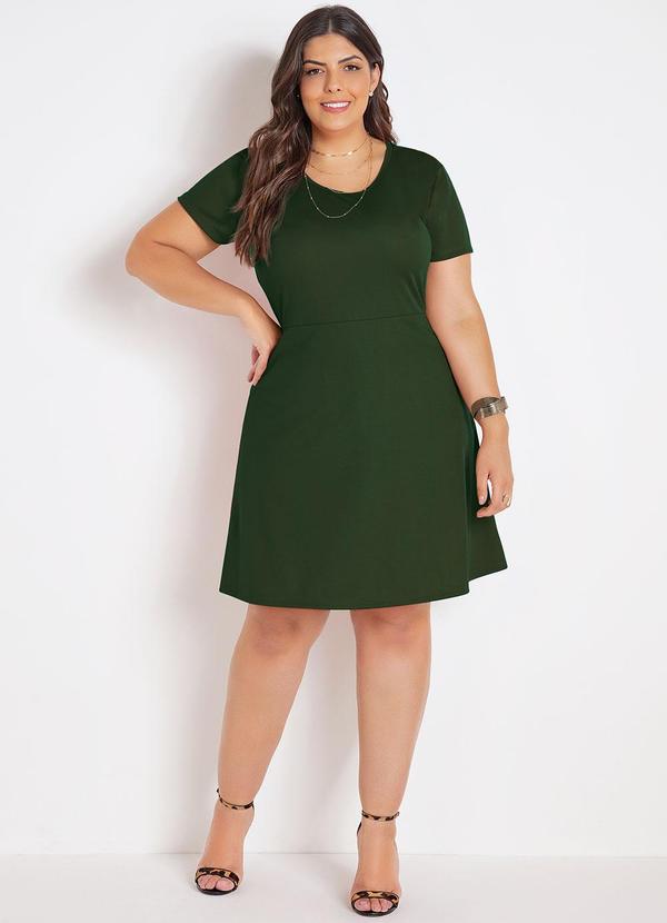 Marguerite - Vestido Verde Militar em Malha 3