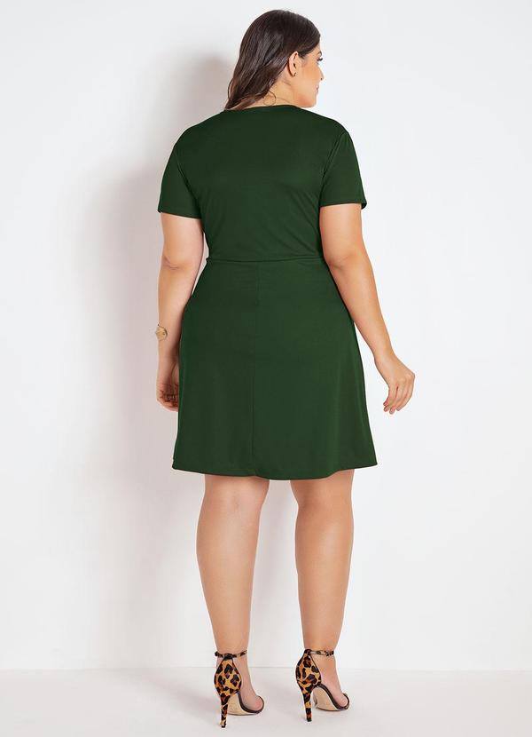 Marguerite - Vestido Verde Militar em Malha 4