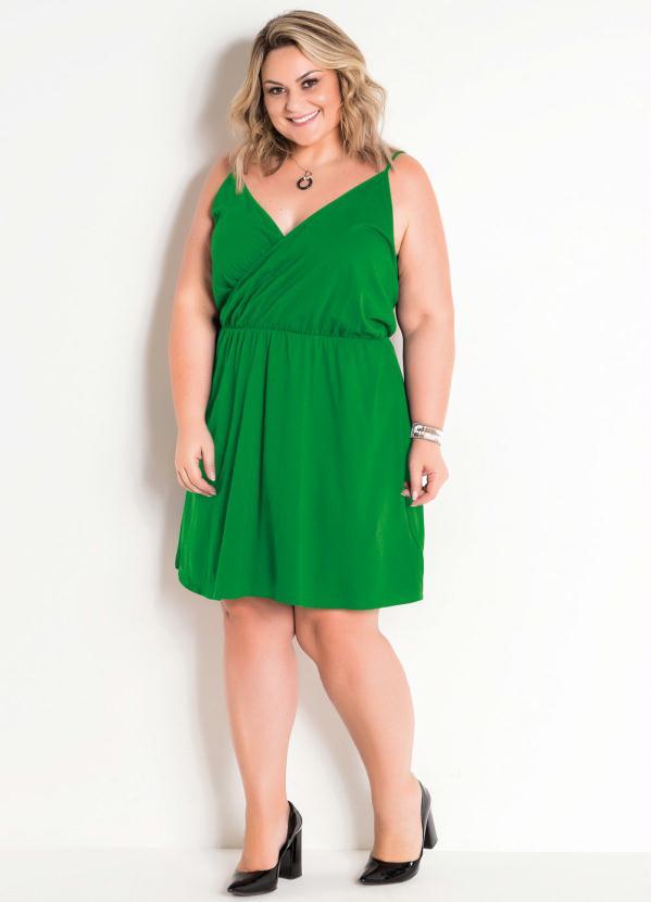Marguerite - Vestido Verde Transpassado Plus Size 3