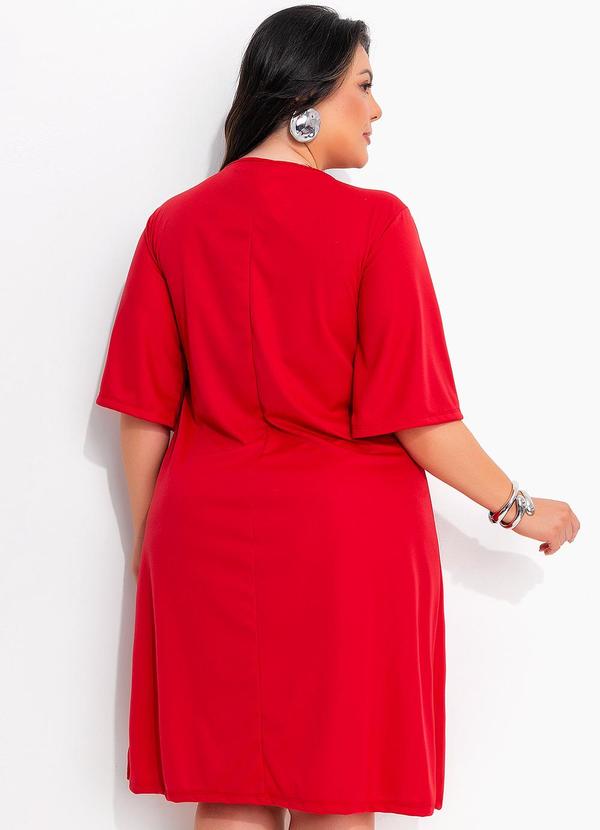 Marguerite - Vestido Vermelho Claro em Malha 2