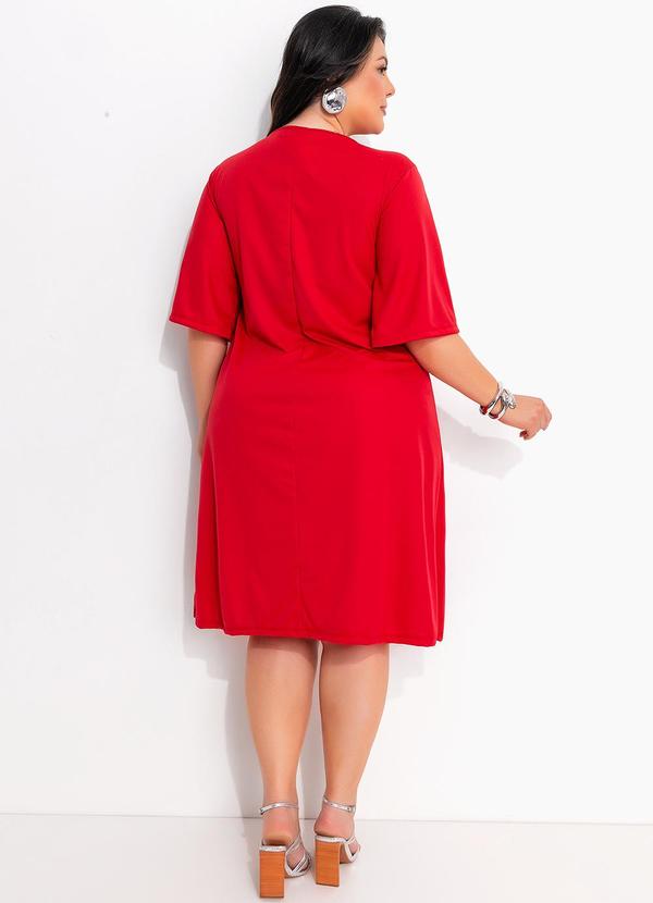 Marguerite - Vestido Vermelho Claro em Malha 4