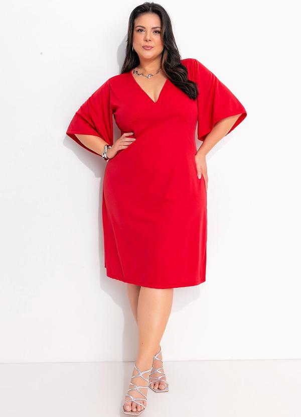 Marguerite - Vestido Vermelho Claro em Malha 6