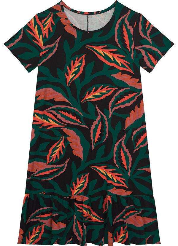 Malwee - Vestido Vermelho Curto Evasê