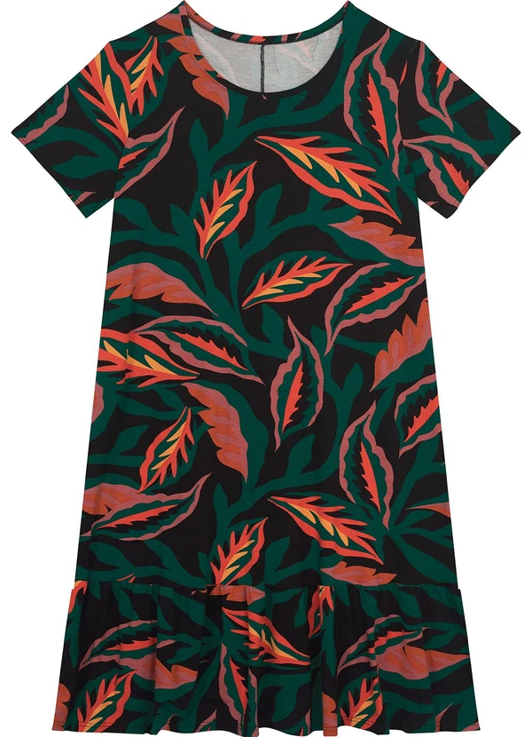 Malwee - Vestido Vermelho Curto Evasê