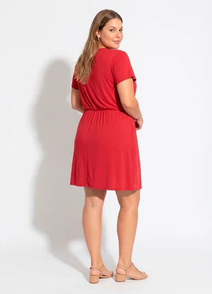 Marguerite - Vestido Vermelho em Malha Leve - MARGUERITE