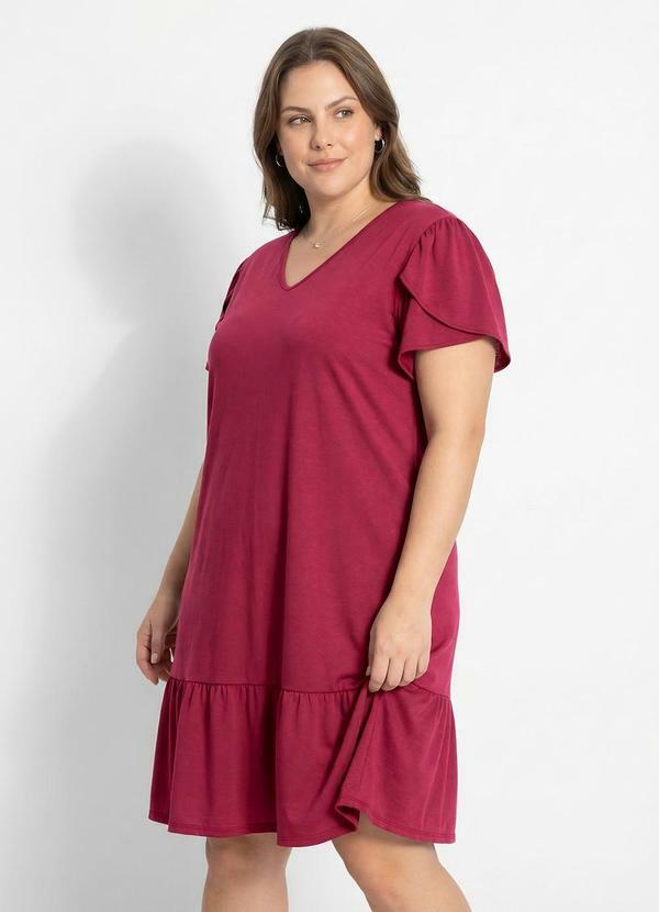 Vestido Vermelho em Malha Leve