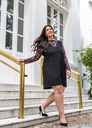 Marguerite - Vestido Vermelho em Malha Suede - MARGUERITE