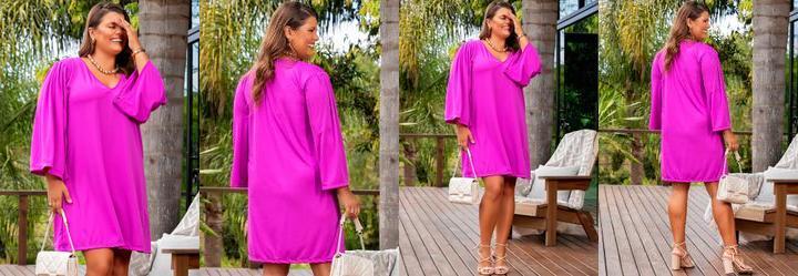 Vestido Violeta em Malha