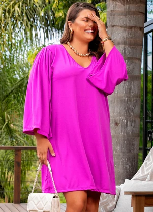 Marguerite - Vestido Violeta em Malha - MARGUERITE