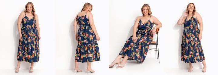 Vestido Azul em Malha