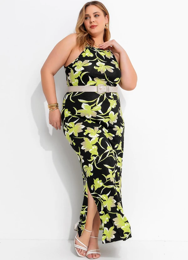 Marguerite - Vestido Preto em Malha de Viscose