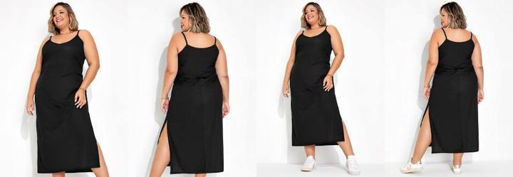 Vestido Preto em Malha