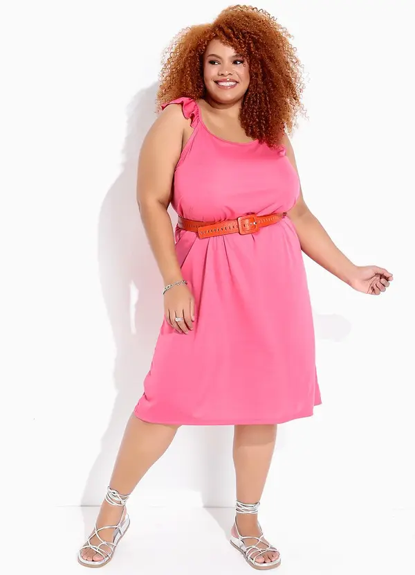 Marguerite - Vestido Rosa Fúcsia em Malha 3