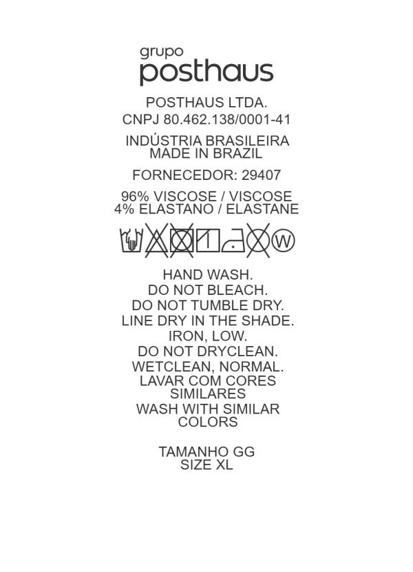 Marguerite - Vestido Folhagem Azul em Viscose com Elastano 5