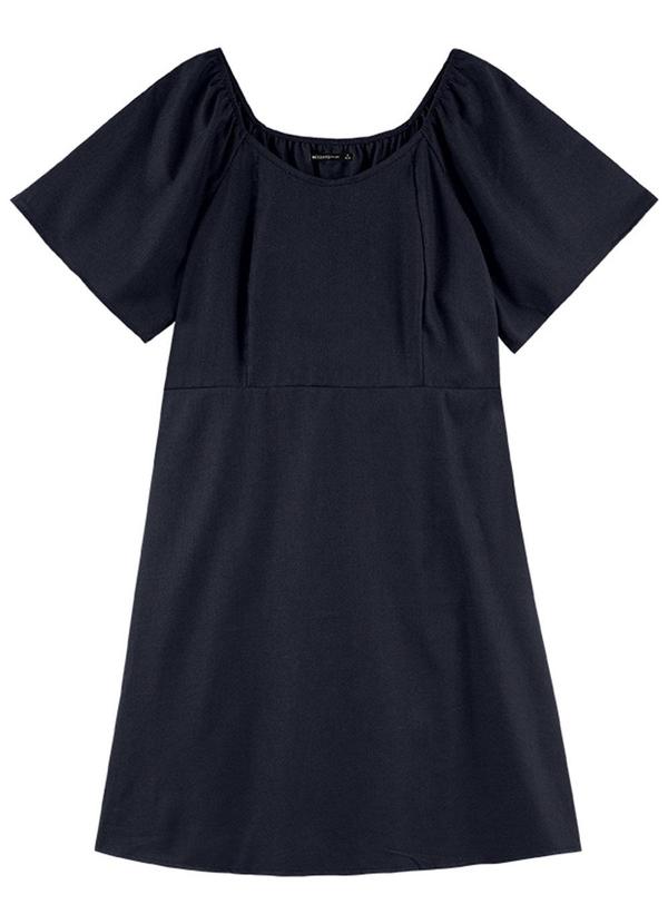 Rezzato - Vestido Linho Plus Size Size Feminino Azul
