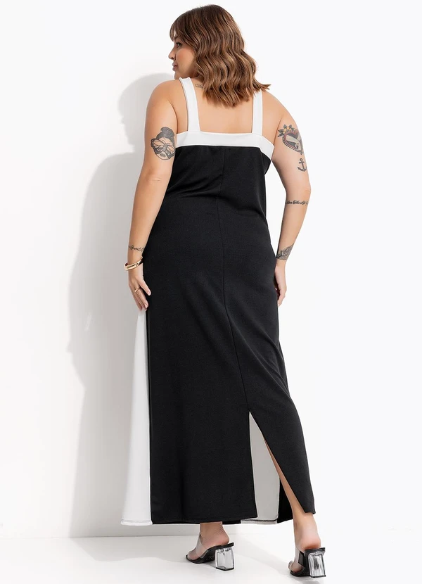 Marguerite - Vestido Preto em Malha Crepe 3