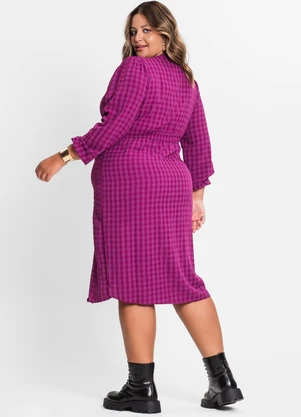 Secret Glam - Vestido Plus Size em Air Flow Roxo - SECRET GLAM