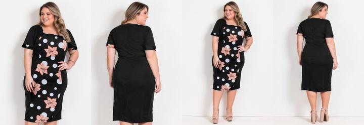 Vestido Po Hibisco em Malha