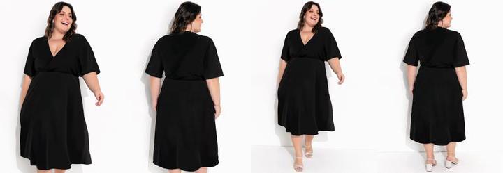 Vestido Preto em Malha