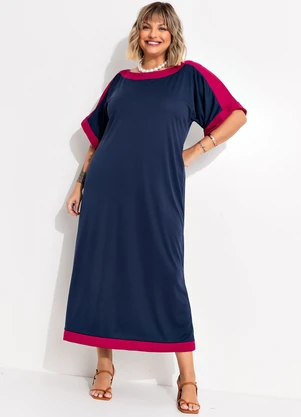 Marguerite - Vestido Azul Marinho em Malha - MARGUERITE