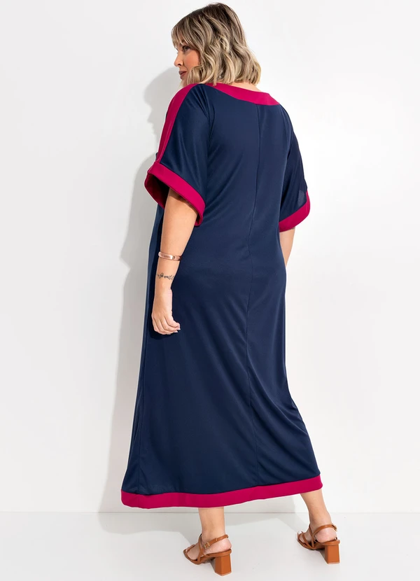 Marguerite - Vestido Azul Marinho em Malha 2