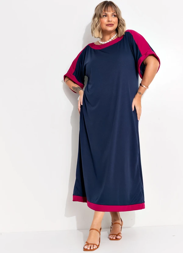 Marguerite - Vestido Azul Marinho em Malha 3