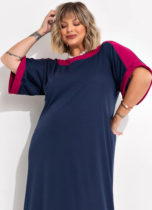 Marguerite - Vestido Azul Marinho em Malha 4