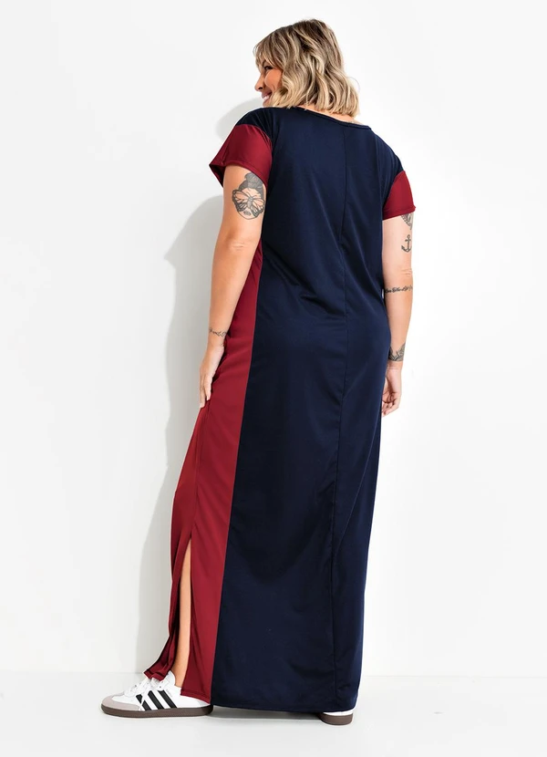 Marguerite - Vestido Azul Marinho em Malha 2