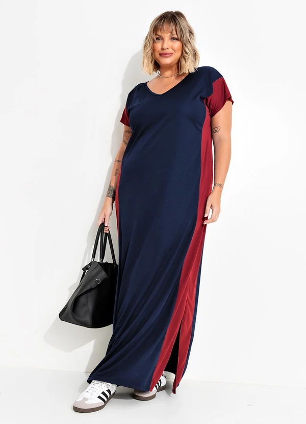 Marguerite - Vestido Azul Marinho em Malha 4