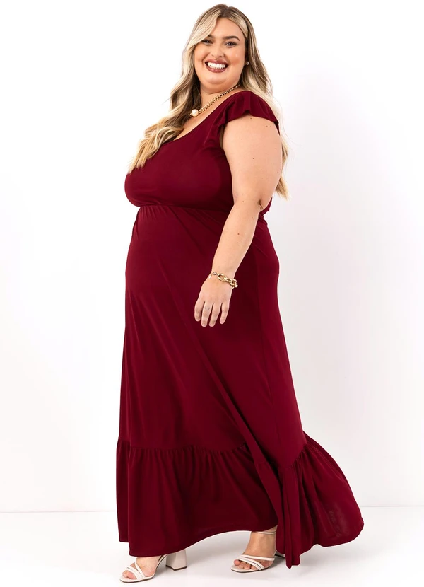 Marguerite - Vestido Bordô em Malha 2