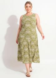 Vestido Coqueiros em Malha Fria