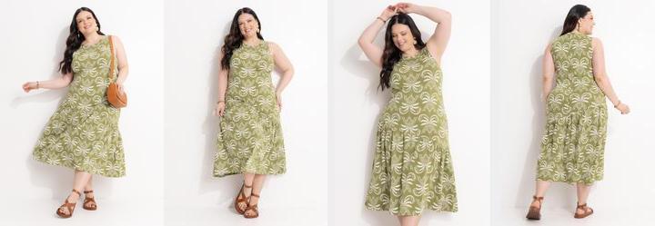 Vestido Coqueiros em Malha Fria