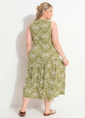 Marguerite - Vestido Coqueiros em Malha Fria - MARGUERITE